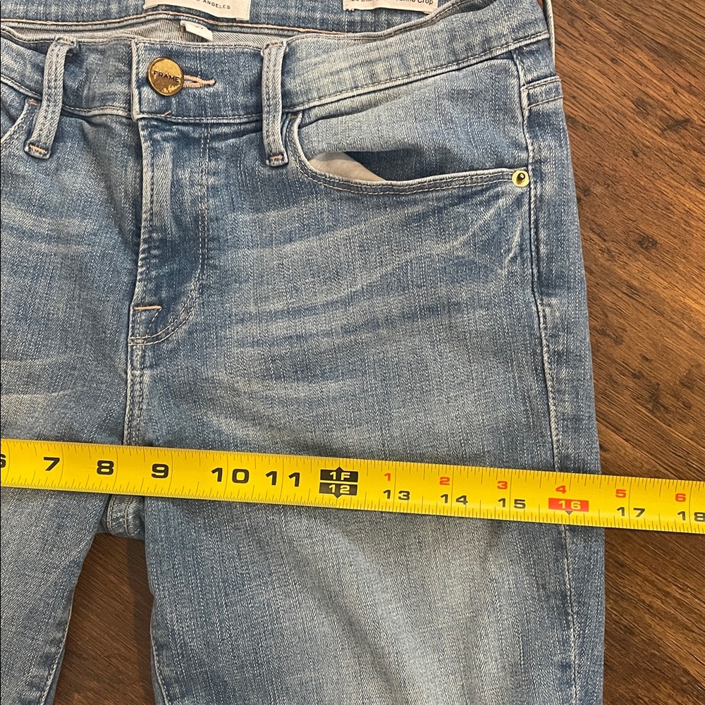 FRAME Denim Le Skinny de Jeanne Crop Jeans size 27 - Picture 7 of 10